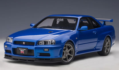 77408 AUTOart 1:18 Nissan Skyline GT-R (R34) V Spec 2 (Bayside Blue)