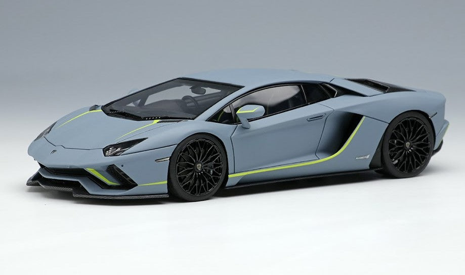 [ Back-order ] Make Up EIDOLON EM597B 1:43 Lamborghini Aventador S Japan Limited Edition 2021 Grigio Vulcano (Matte Gray)