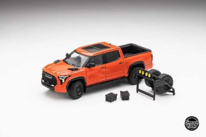 DTG0024-SO GCD Gaincorp Products 1:64 Toyota Tundra TRD PRO Solar Octane DiecastTalk Special Order