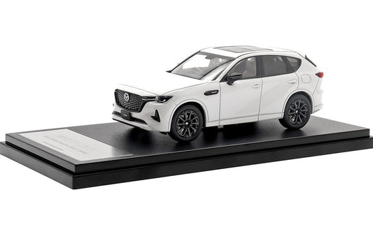 [ Back-order ] Hi-Story HS415WH 1:43 MAZDA CX-60 XD-HYBRID Premium Sports (2022) Rhodium White Premium Metallic Diecast