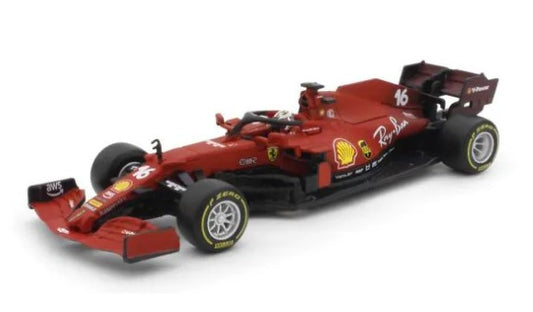 18-36828L Bburago 1:43 Ferrari SF21(2021) #16 C.Leclerc Clear Case