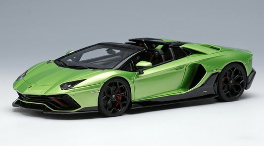 [ Back-order ] Make Up EIDOLON EM635C 1:43 Lamborghini Aventador LP780-4 Ultime Roadster 2021 Verdeisaka / Black Accent