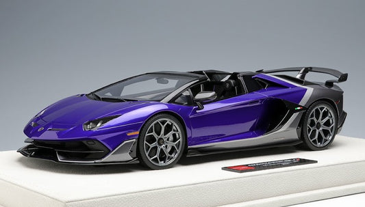 [ Back-order ] Make Up EIDOLON EML079C 1:18 Lamborghini Aventador SVJ Roadster Ad Personam 2 Tone Paint Viola Hestia / Grigio Lynx