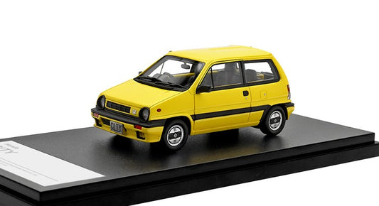 [ Back-order ] Hi-Story HS397YE 1:43 Honda CITY R (1985) Gull Yellow Resin