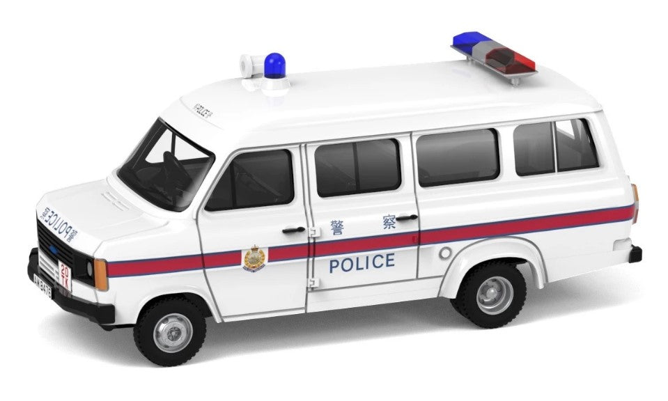 [ Back-order ] TINY ATC65421 1:76 Tiny City 1980's Police Van White (AM8476) Diecast