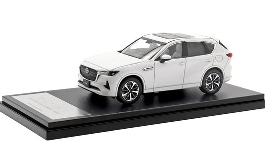 [ Back-order ] Hi-Story HS416WH 1:43 MAZDA CX-60 XD-HYBRID Premium Modern (2022) Rhodium White Premium Metallic Diecast