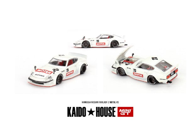 KHMG064 TSM MINI-GT 1:64 Datsun KAIDO Fairlady Z MOTUL V3 RHD