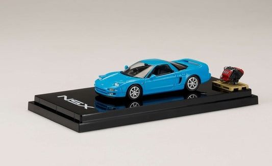 [ Back-order ] Hobby Japan HJ644006BBL 1:64 Honda NSX Coupe with Engine Display Model Phoenix Blue