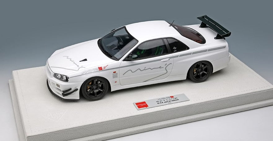 EML097B MakeUp EIDOLON 1:18 Nissan Mines Skyline GT-R (BNR34) Vspec N1 2012 (BBS wheels)