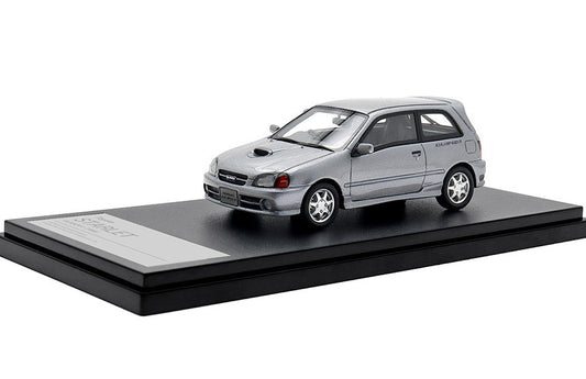 [ Back-order ] Hi-Story HS426SL 1:43 Toyota STARLET GLANZA V (1996) Bluish Silver Metallic Resin