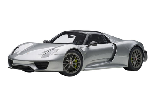 [ Back-order ] AUTOart 12123 1:12 Porsche 918 Spyder Weissach Package Silver Metallic