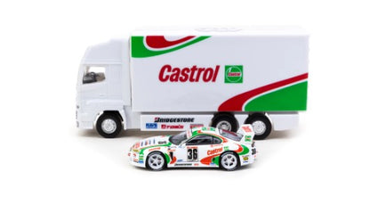 T64-051-95JGTC36 TARMAC WORKS 1:64 Toyota Supra GT JGTC 1995 With truck Packaging