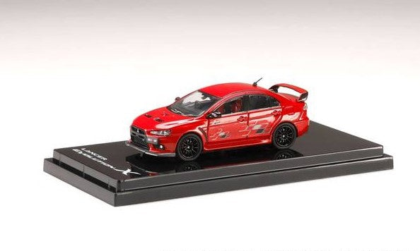 [ Back-order ] Hobby Japan HJ643053BR 1:64 Mitsubishi LANCER EVOLUTION 10 Ralliart Red Metallic