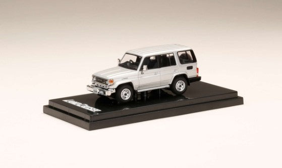 [ Back-order ] Hobby Japan HJ641038AS 1:64 Toyota Land Cruiser 70 ZX 4door '1994 BLUISH Silver Metallic