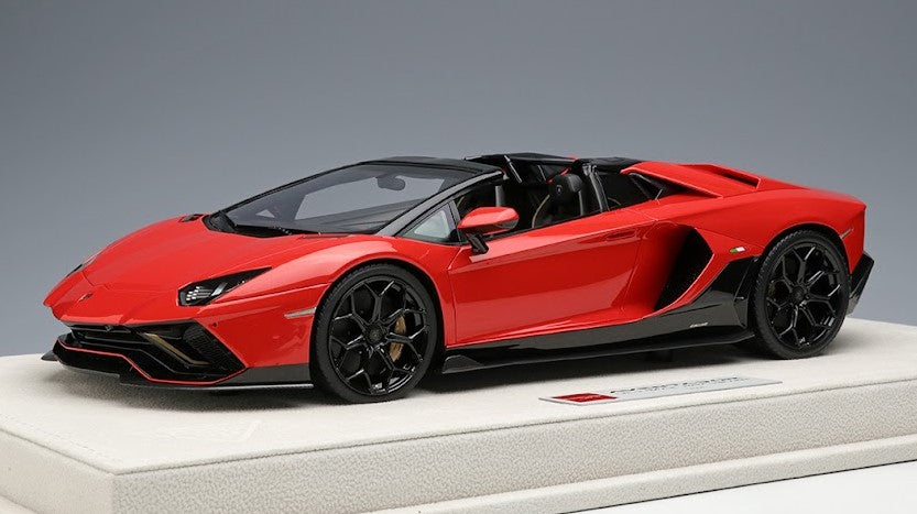 [ Back-order ] Make Up EIDOLON EML064B 1:18 Lamborghini Aventador LP780-4 Ultime Roadster 2021 Red