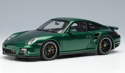 [ Back-order ] Make Up EIDOLON EM604F 1:43 Porsche 911 (997.2) Turbo S 2011 Racing Green Metallic