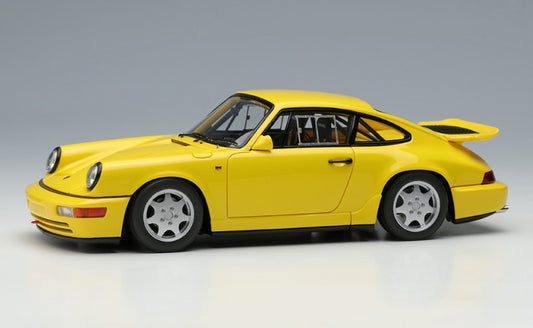 [ Back-order ] Make Up VISION VM164B 1:43 Porsche 911(964) Carrera 4 Lightweight 1990 Speed Yellow