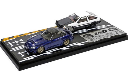 [ Back-order ] MODELER'S MD64207 1:64 Initial D Set Vol.7 Takumi Fujiwara Trueno (AE86) & Toshiya Joushima S2000