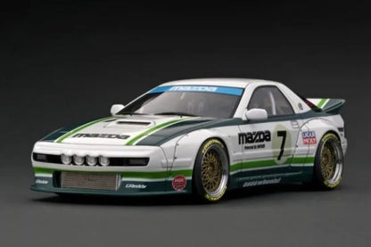 [ Back-order ] ignition model IG2913 1:18 PANDEM RX-7 (FC3S) White/Green