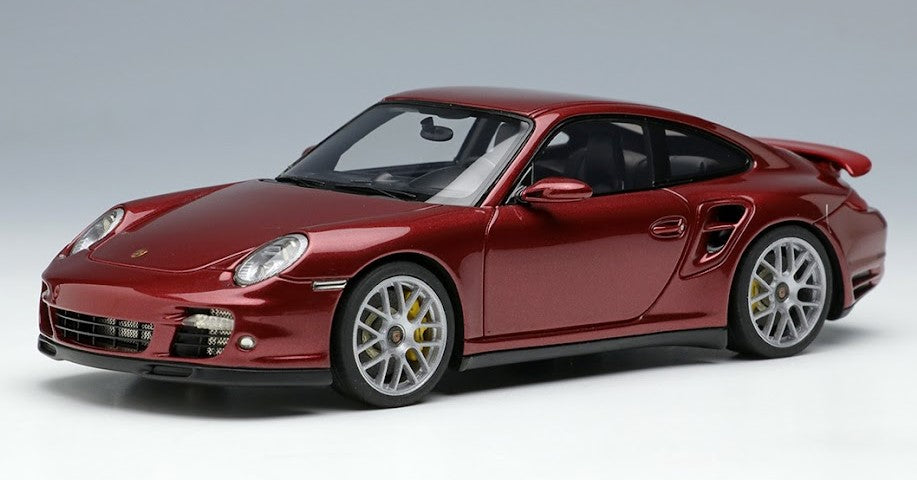 [ Back-order ] Make Up EIDOLON EM604D 1:43 Porsche 911 (997.2) Turbo S 2011 Ruby Red Metallic