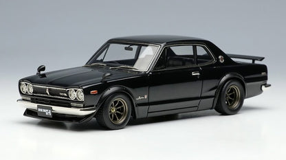 [ Back-order ] Make Up VISION VM273E 1:43 Nissan Skyline 2000 GT-R (KPGC10) 1971 Chin Spoiler (RS Watanabe 8 spoke wheel) Black