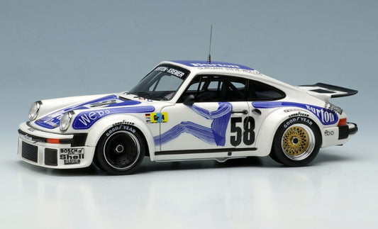 [ Back-order ] Make Up EIDOLON EM549 1:43 Porsche 934 Turbo "Burton" Le Mans 24h 1977 Class Winner No.58