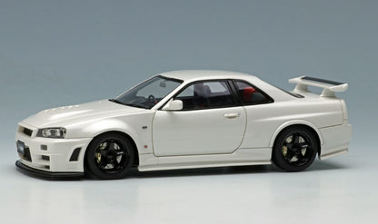 [ Back-order ] Make Up EIDOLON EM396C 1:43 NISMO R34 GT-R Z-tune White Pearl