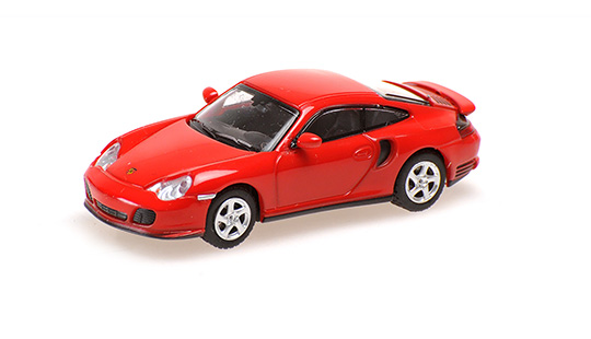 [ Back-order ] MINICHAMPS 870068172 1:87 Porsche 911 Turbo 2000 Red model car