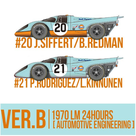 K512 Model Factory Hiro 1:12 Porsche 917K Ver.B 1970 Sarthe 24h [Automotive Engineering] #20/#21 Fulldetail Kit