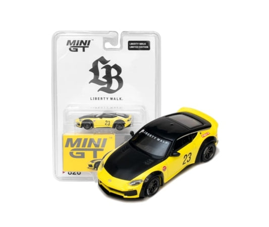 MC190-YE TSM MINI-GT 1:64 Nissan Z LB NATION WORKS Ikazuchi Yellow #23 RHD *LBWK exclusive blister pack