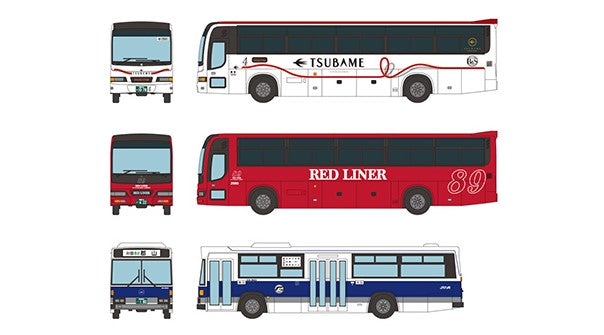 [ Back-order ] TOMYTEC 323389 The Bus Collection / Bus Colle JR Kyusyu Bus 20th Aniversary 3set  Diorama Supplies