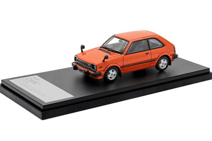 [ Back-order ] Hi-Story HS348OR 1:43 Honda CIVIC CX (1979) Orange Resin