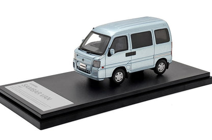 [ Back-order ] Hi-Story HS410BL 1:43 SUBARU SAMBAR VAN Dias (2011) Azure Blue Pearl Resin