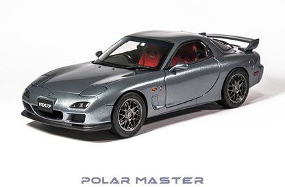 [ Back-order ] POLER MASTER MODELS PLM22001-04 1:18 Mazda RX-7 SPIRIT R Metallic Grey