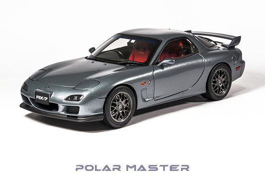 [ Back-order ] POLER MASTER MODELS PLM22001-04 1:18 Mazda RX-7 SPIRIT R Metallic Grey