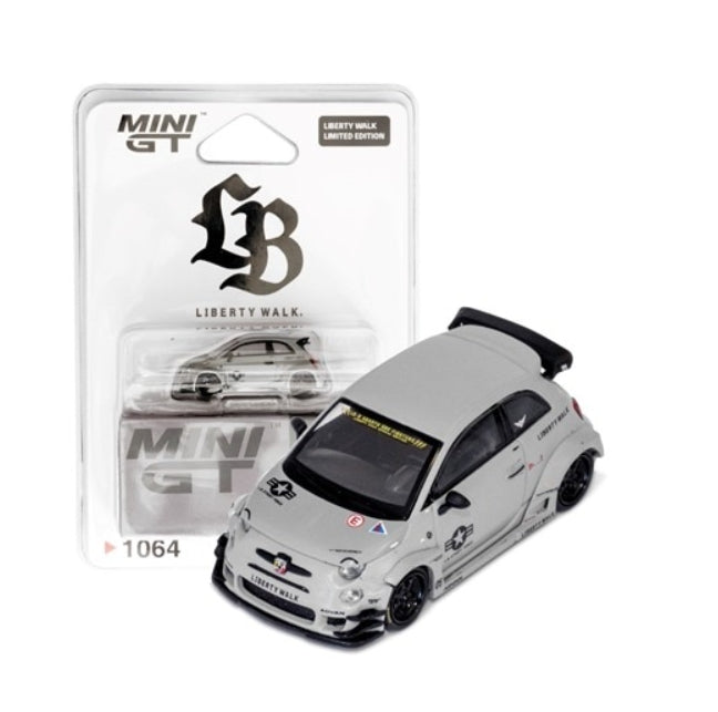 MC221-fi TSM MINI-GT 1:64 Abarth 595 LB-WORKS x Abarth Works Fighters (LBWK Exclusive Blister Box)