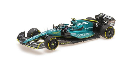 417222205 MINICHAMPS 1:43 Aston Martin Aramco Cognizant F1 Team AMR22 S.Vettel Abu Dhabi GP 2022 Last Race