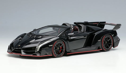 [ Back-order ] Make Up EIDOLON EM451H 1:43 Lamborghini Veneno Roadster 2015 Black