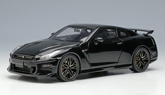 [ Back-order ] Make Up EIDOLON EM695E 1:43 Nissan GT-R Premium Edition 2024 Meteor Flake Black Pearl