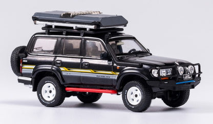 [ Back-order ] KENGFAI TK-KF031-5 1:64 Land Cruiser Pearl Black roof rack