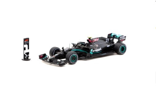 T64G-F036-VB1 TARMAC WORKS 1:64 Mercedes AMG F1 W11 EQ Performance Austrian GP 2020 Winner V. Bottas with Winner Board