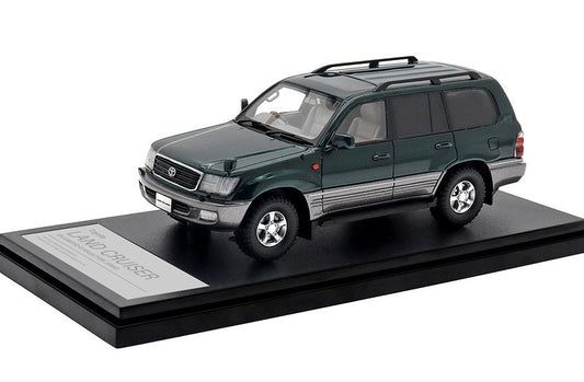 [ Back-order ] Hi-Story HS435GR 1:43 Toyota LAND CRUISER VX-LIMITED G-SELECTION (2000) Dark Green Mica/Medium Gray Metallic Resin