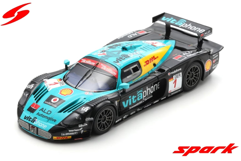 43SPA2008 Spark 1:43 Maserati MC12 GT1 #1 Winner 24H Spa 2008 A. Bertolini - S. Sarrazin - M. Bartels - E. van de Poele