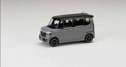 [ Back-order ] Hobby Japan HJ431006GP 1:43 Honda N-BOX CUSTOM Slate Grey Pearl & Black