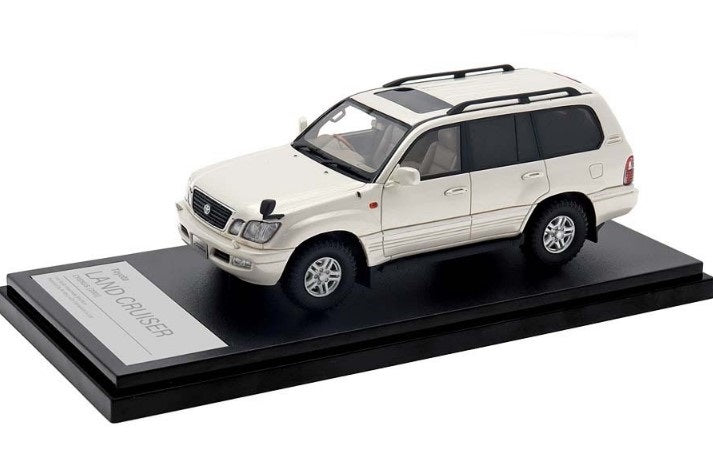 [ Back-order ] Hi-Story HS439WH 1:43 Toyota LAND CRUISER CYGNUS (2001) White Pearl Mica Resin