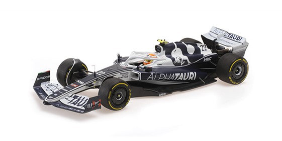 117220122 MINICHAMPS 1:18 Scuderia Alfatauri AT03 Hiroki Kakuda Bahrain GP 2022