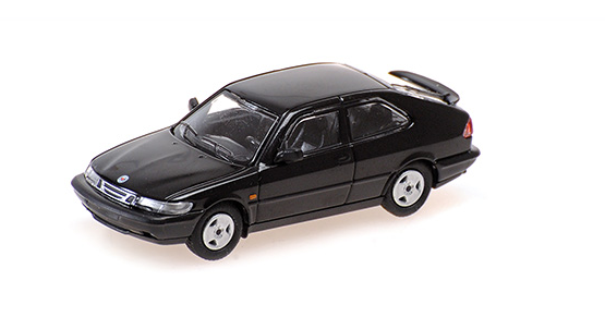 [ Back-order ] MINICHAMPS 870170121 1:87 Saab 900 Turbo 16S Coupe 1987 Black model car