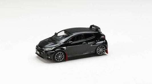 HJ643024RBK Hobby Japan 1:64 Toyota GRMN YARIS Rally Package w/GR Parts Precious Black Pearl