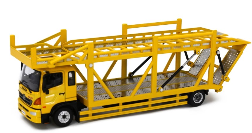 [ Back-order ] TINY ATC66030-E 1:64 Tiny City Hino 500 (Hino Ranger) Car Carrier Yellow Diecast