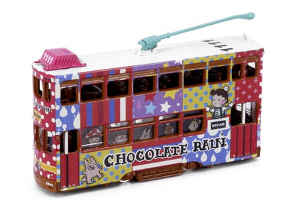 [ Back-order ] TINY CCRA002 1:120 Tiny City Chocolate Rain Streetcar Diecast